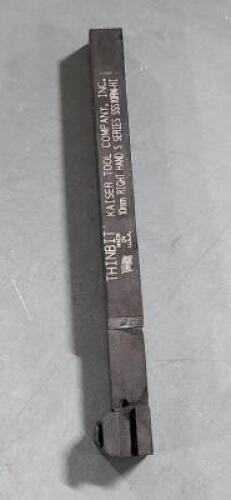 DESCRIPTION: (1) PARTING TOOL HOLDER BRAND/MODEL: THINBIT SSS10RM RETAIL$: $121.45 QTY: 1