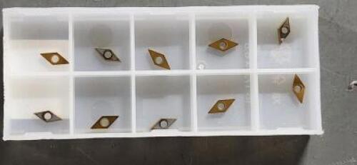 DESCRIPTION: (10) GPHW CARBIDE TURNING INSERTS BRAND/MODEL: WIDIA GPHW 12105 RETAIL$: 18.05 PER INSERT QTY: 10