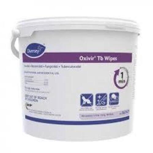 DESCRIPTION: (2) OXIVIR TB WIPES BRAND/MODEL: DIVERSEY #4599516 SIZE: 11X12 RETAIL$: $15.00EA QTY: 2