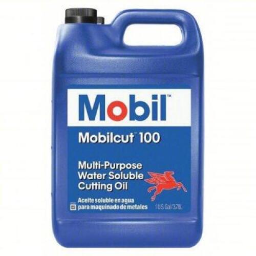 DESCRIPTION: (2) MULTI-PURPOSE WATER SOLUBLE CUTTING OIL BRAND/MODEL: MOBILCUT 100 #4FVD9 SIZE: 1 GALLON RETAIL$: $50.12 EA QTY: 2