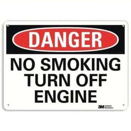 DESCRIPTION: (1) DANGER NO SMOKING SIGN BRAND/MODEL: 34ND99 INFORMATION: ALUMINUM SIZE: 10X14 ALUMINUM RETAIL$: $23.30 EA QTY: 1