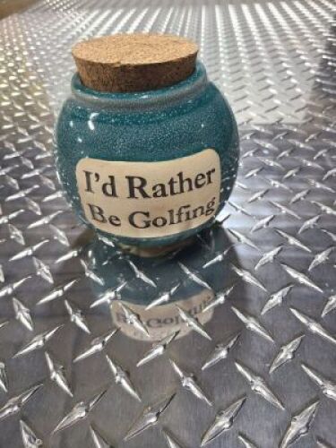 DESCRIPTION: (2) I WOULD RATHER BE GOLFING JAR QTY: 2