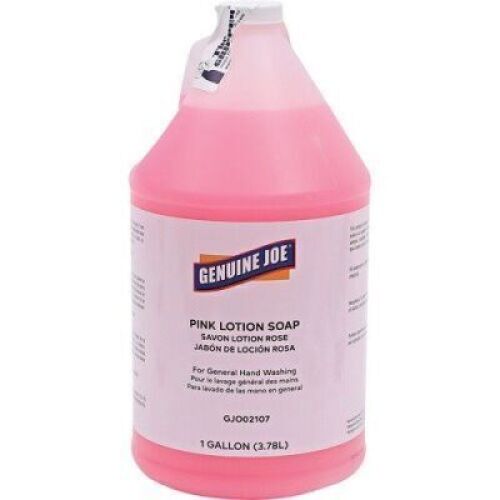 DESCRIPTION: (1) PINK LOTION SOAP BRAND/MODEL: GENUINE JOE #GJO02107 SIZE: 1 GALLON RETAIL$: $10.00 EA QTY: 1