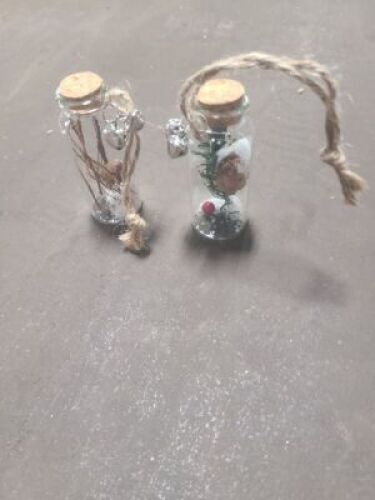 DESCRIPTION: (3) BOXES OF (6) GLASS JAR ORNAMENTSQTY: 3