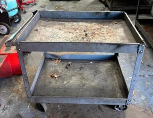 2-TIER METAL UTILITY CART