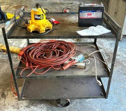 3-TIER METAL UTILITY CART