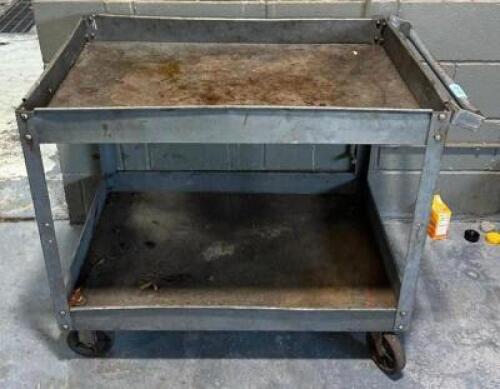 2-TIER METAL UTILITY CART