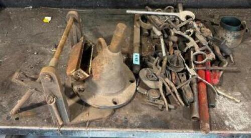 ASSORTED TOOLS AND HARDWARE AS SHOWN