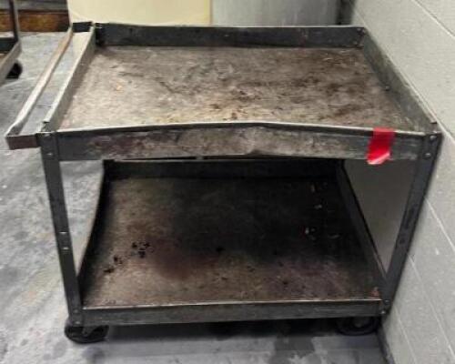 2-TIER METAL UTILITY CART