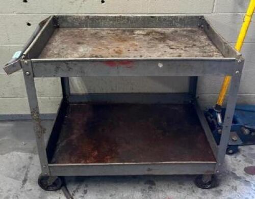 2-TIER METAL UTILITY CART