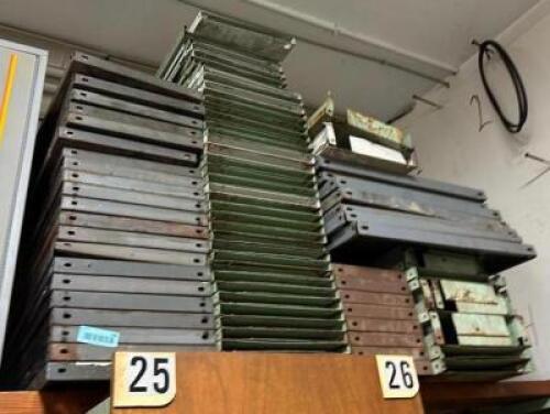 LARGE ASSORTMENT OF METAL SHELVES
