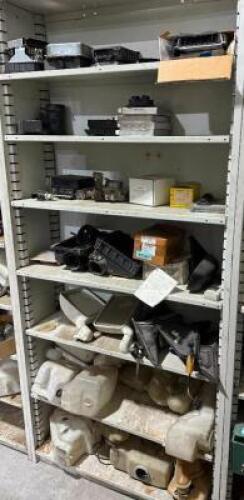 CONTENTS OF SHELVING UNIT - ASSORTED VINTAGE FOREIGN CAR PARTS