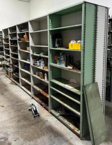 (10) METAL SHELVING UNITS
