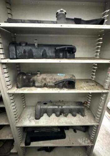 CONTENTS OF SHELVING UNIT - ASSORTED VINTAGE FOREIGN CAR PARTS