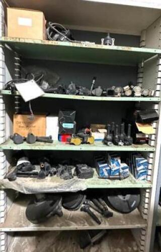 CONTENTS OF SHELVING UNIT - ASSORTED VINTAGE FOREIGN CAR PARTS