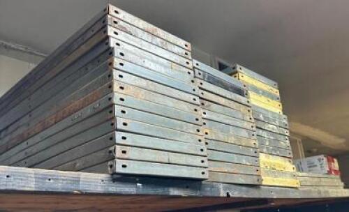 LARGE ASSORTMENT OF METAL SHELVES