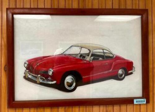 FRAMED CAR PRINT