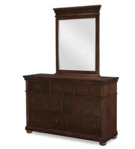 CANTERBURY WARM CHERRY DRESSER W/ MIRROR