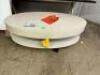 EAST HAMPTON CERUSED LINEN COCKTAIL TABLE - 3