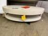 EAST HAMPTON CERUSED LINEN COCKTAIL TABLE - 5