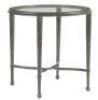 SANGIOVESE ROUND GLASS TOP END TABLE