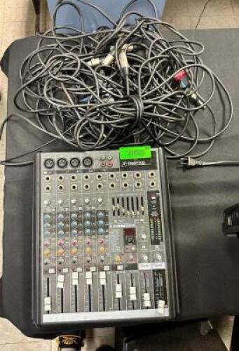 PROFESSIONAL DJ MIXER W/ ASSORTED CABLES