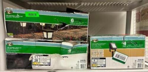 (3)- BOXES OF OUTDOOR LIGHTS