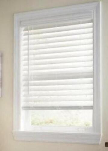 (3)- WHITE CORDLESS BLINDS