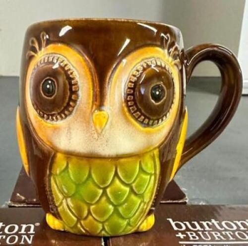 (3)- OWL MUGS