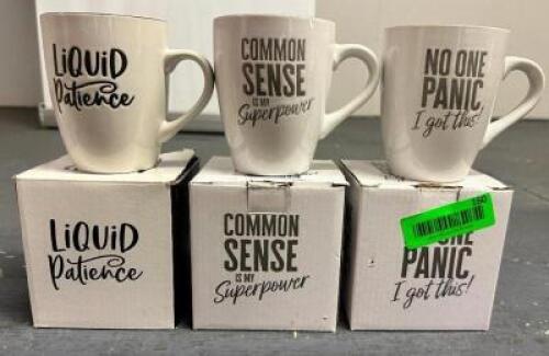 (3)- COFFEE MUGS