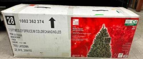 7.5FT WESLEY SPRUCE LED PRE-LIT TREE