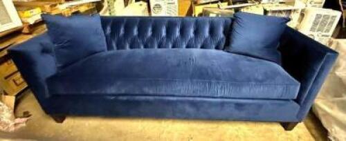 BLUE FABRIC COUCH