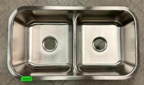 STAINLESS DOUBLE BOWL SINK