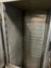 TWO SECTION ENCLOSED TRAY RACK W/ GLASS DOORS. - 2