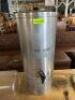 STAINLESS ICE TEA DECANTER W/ LID.