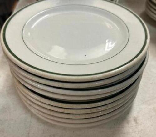 (36) 7" CHINA BREAD PLATES.