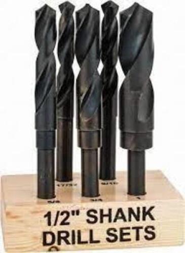 DESCRIPTION: (1) SET OF (5) DEMING DRILL BITS BRAND/MODEL: INTERSTATE #79981874 INFORMATION: SHANK SILVER SIZE: 5 PIECES RETAIL$: $92.97 EA QTY: 1
