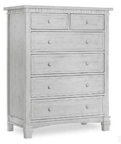 DESCRIPTION: (1) EVOLUR CHEYENNE CHEST BRAND/MODEL: 839-AM INFORMATION: ANTIQUE MIST/6-DRAWERS RETAIL$: $1,325.79 QTY: 1