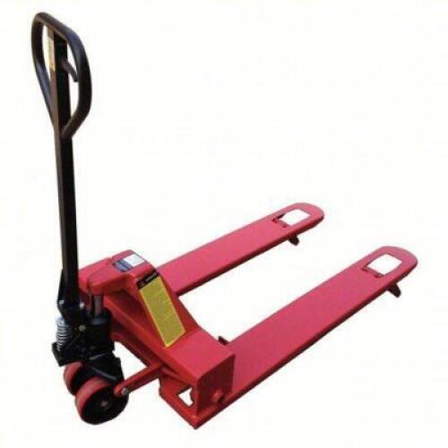 DESCRIPTION: (1) LOW PROFILE MANUAL PALLET JACK BRAND/MODEL: DAYTON/24L322 INFORMATION: 5000LB LOAD CAPACITY, RETAIL$: $998.12 QTY: 1