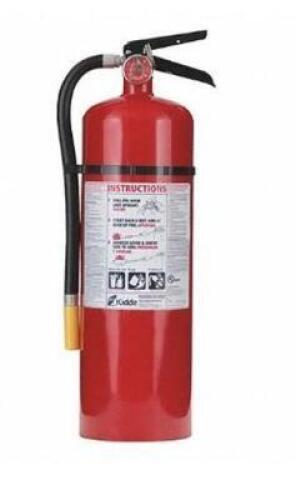 DESCRIPTION: (1) KIDDE FIRE EXTINGUISHER BRAND/MODEL: PRO10MP INFORMATION: MONOAMMONIUM/DRY-CHEMICAL RETAIL$: $95.45 SIZE: 10 LBS QTY: 1