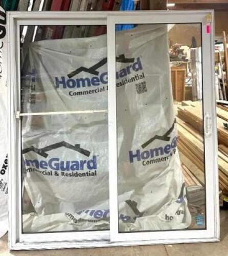 DESCRIPTION: PRE-HUNG SLIDING GLASS DOOR SIZE: 71"X80" QTY: 1