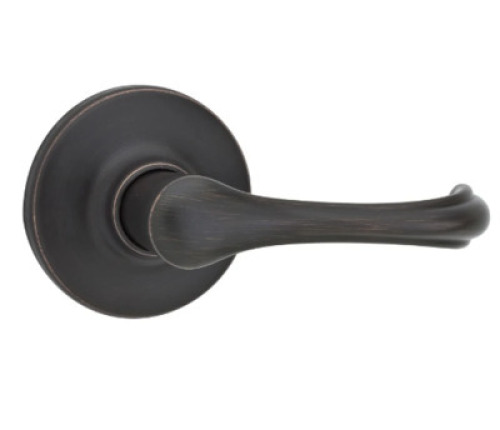DESCRIPTION: (3) DORIAN PASSAGE LEVER IN VENETIAN BRONZE BRAND/MODEL: KWIKSET RETAIL$: $48.60 EACH QTY: 3