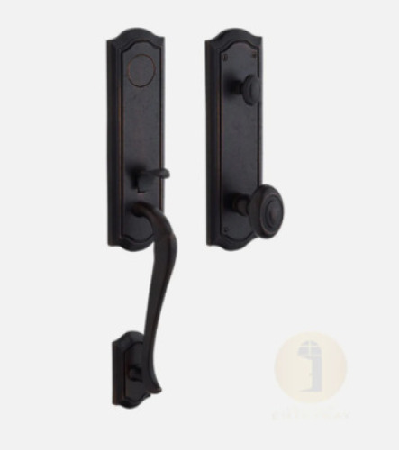 DESCRIPTION: (3) CAPRI DUMMY HANDLE SET IN BLACK POWDER COAT BRAND/MODEL: EAGLE QTY: 3