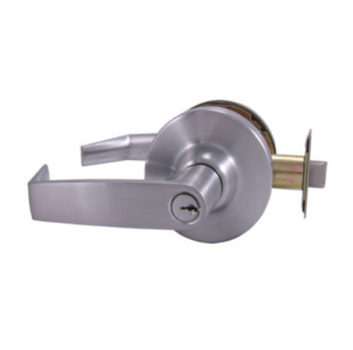 DESCRIPTION: ENTRY/OFFICE LEVER LOCK SET BRAND/MODEL: DESIGN HARDWARE RETAIL$: $124.74 QTY: 1