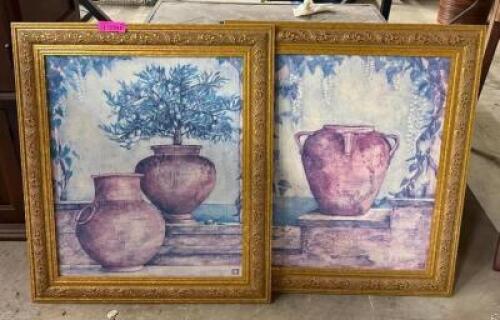 DESCRIPTION: (2) FRAMED PRINTS SIZE: 26"X30" QTY: 2