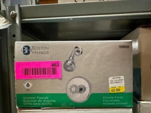 DESCRIPTION: CHROME SHOWER FAUCET BRAND/MODEL: BOSTON HARBOR 1598549 QTY: 1