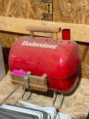 NAME: BUDWEISER GRILL DESCRIPTION: BUDWEISER GRILL THIS LOT IS: ONE MONEY QTY: 1
