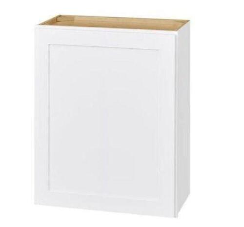 NAME: HAMPTON BAY COURTLAND SHAKER 24" WALL CABINET DESCRIPTION: HAMPTON BAY COURTLAND SHAKER 24" WALL CABINET THIS LOT IS: ONE MONEY QTY: 1