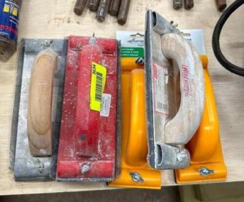 DESCRIPTION: ASSORTED HANDLED SANDERS QTY: 1