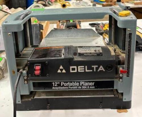 DESCRIPTION: 12" PORTABLE PLANER BRAND/MODEL: DELTA QTY: 1